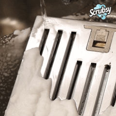 Scrubsy foam on a chimney filter
