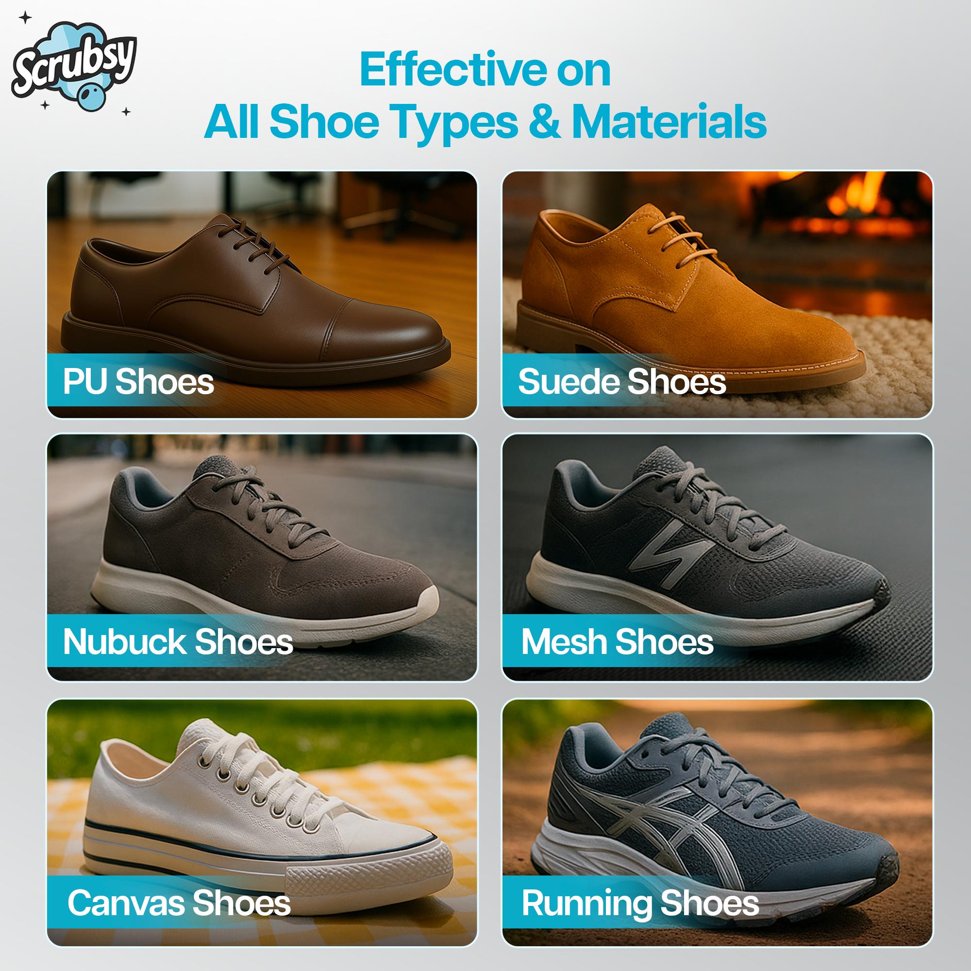 India's #1 All-in-1 Footwear Cleaner (1+1 Free) (Free Brush)