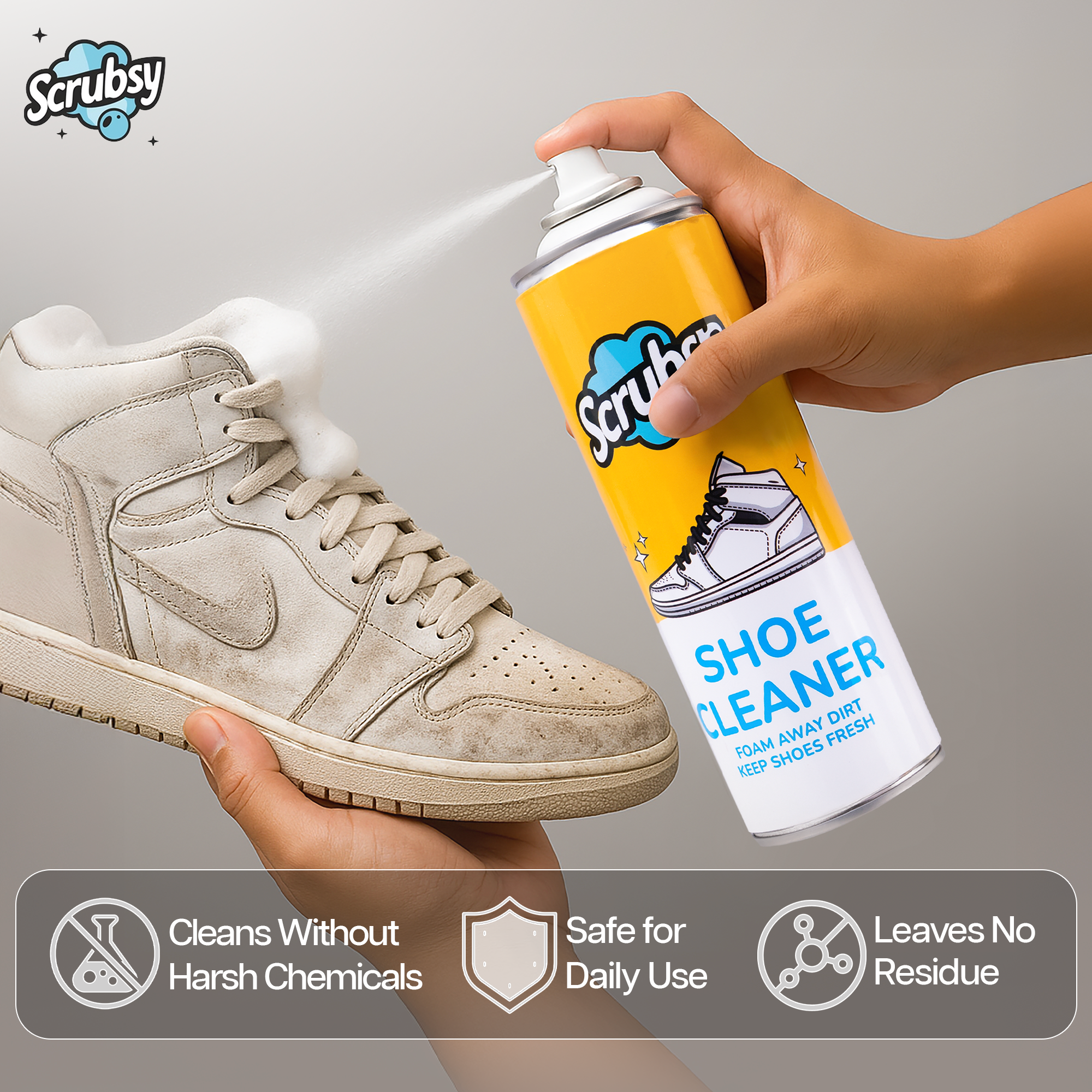 India's #1 Foam-Based Footwear Cleaner