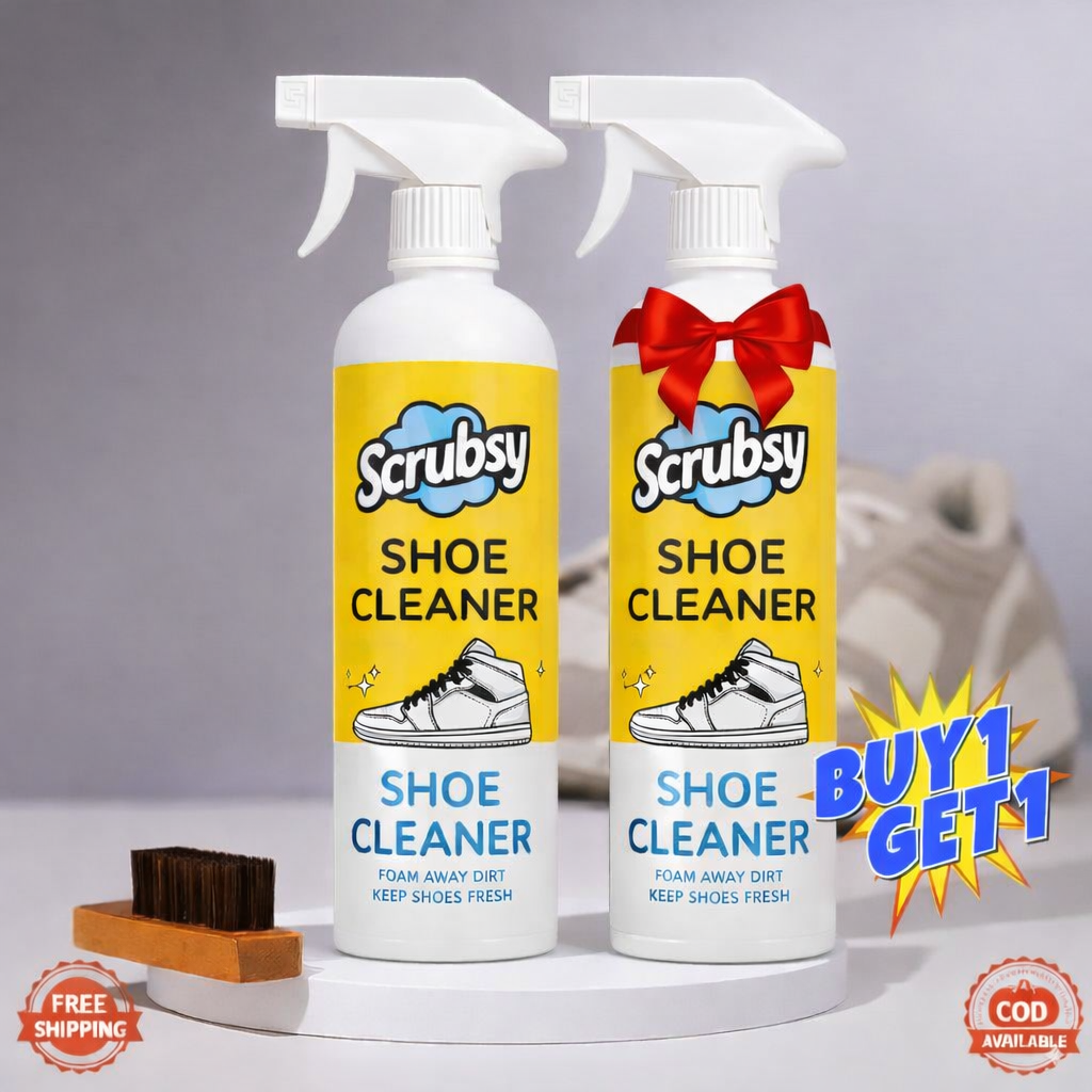 India's #1 All-in-1 Footwear Cleaner (1+1 Free) (Free Brush)