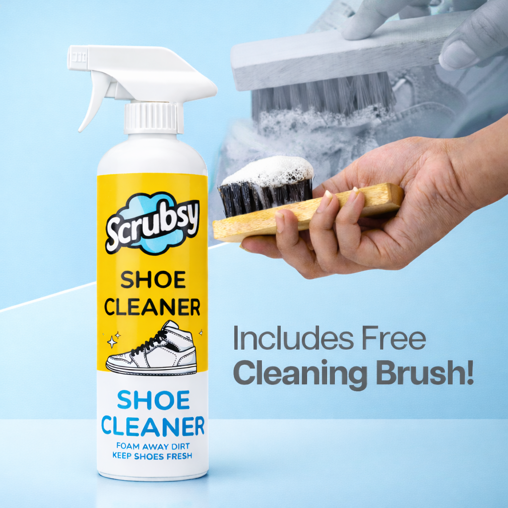India's #1 All-in-1 Footwear Cleaner (1+1 Free) (Free Brush)