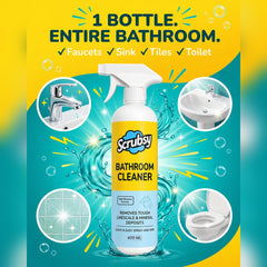 One Scrubsy Bathroom Cleaner for taps, sinks, tiles and toilets